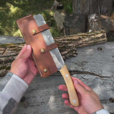 Handgeschmiedetes Bushcraft-Messer, 20,5 cm (8,07 Zoll)