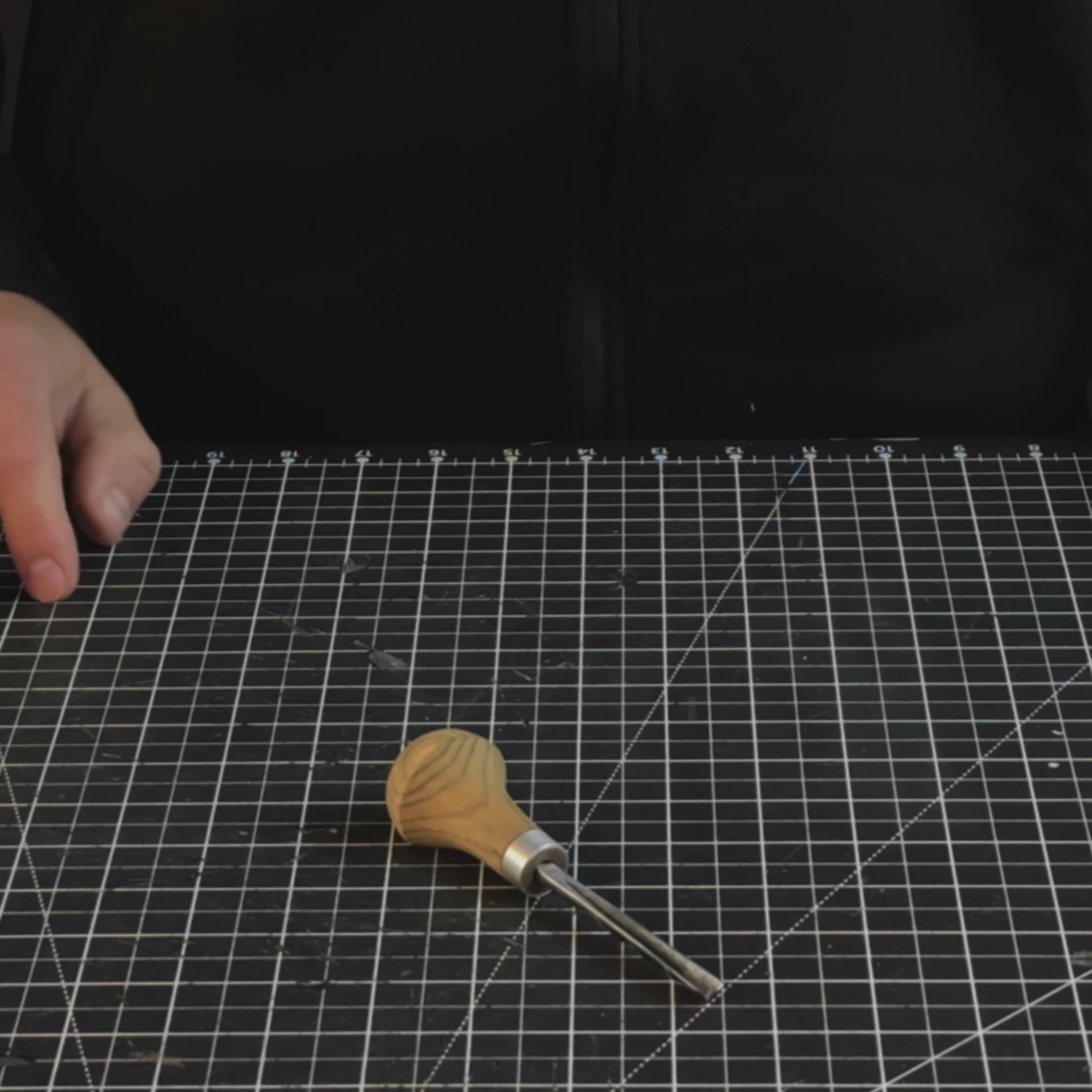 V-förmiger Trennmeißel 60 Grad mit Handgriff, 6 mm (0,24 Zoll)