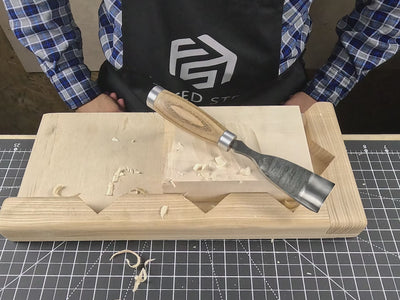 Grande gouge droite (ciseau arrondi), 10 à 45 mm (0,4 à 1,8 pouces)