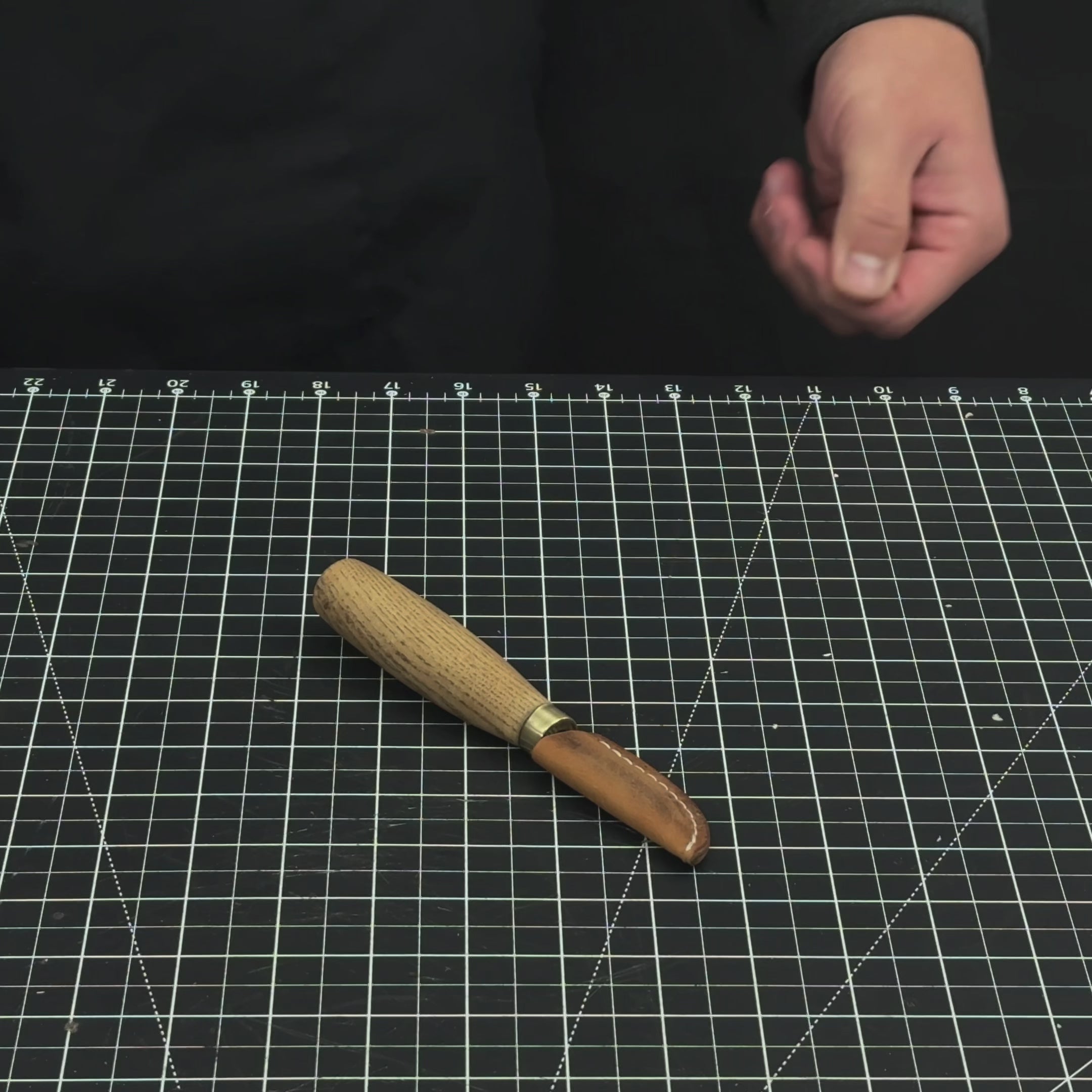 Handgeschmiedetes Schruppmesser, Klinge 5 cm (1,97 Zoll)