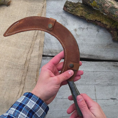 Hand-Forged Large Sickle, ⌀19 cm (7.5 inches)