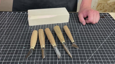 5-teiliges Holzschnitzmesser-Set