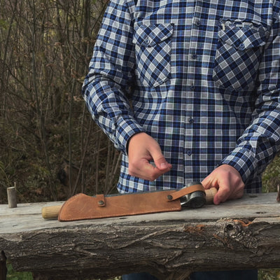 Froe de fendage forgée à la main, lame - 25,5 cm (10 pouces)