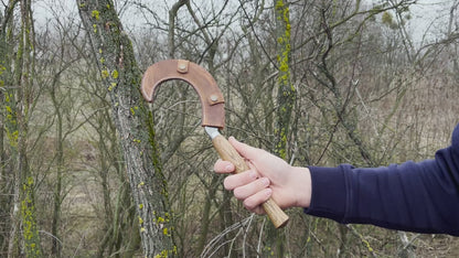 Faucille forgée à la main, ⌀12 cm (4,7 pouces)