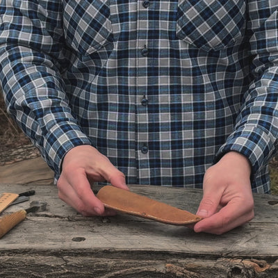 Univerzální kožené pouzdro na pevný nůž
