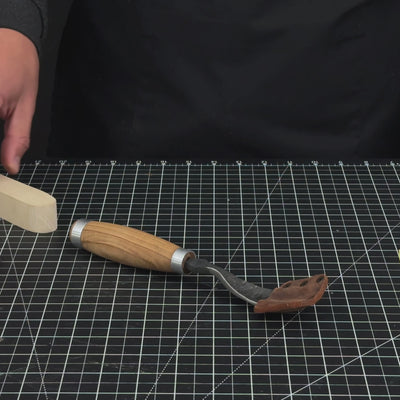 Gouge longue courbée (courbée), 10 - 45 mm (0,4 - 1,8 pouces)