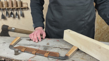 Hand-Forged Straight Drawknife, 25 cm (9.8 inches) Cutting Edge