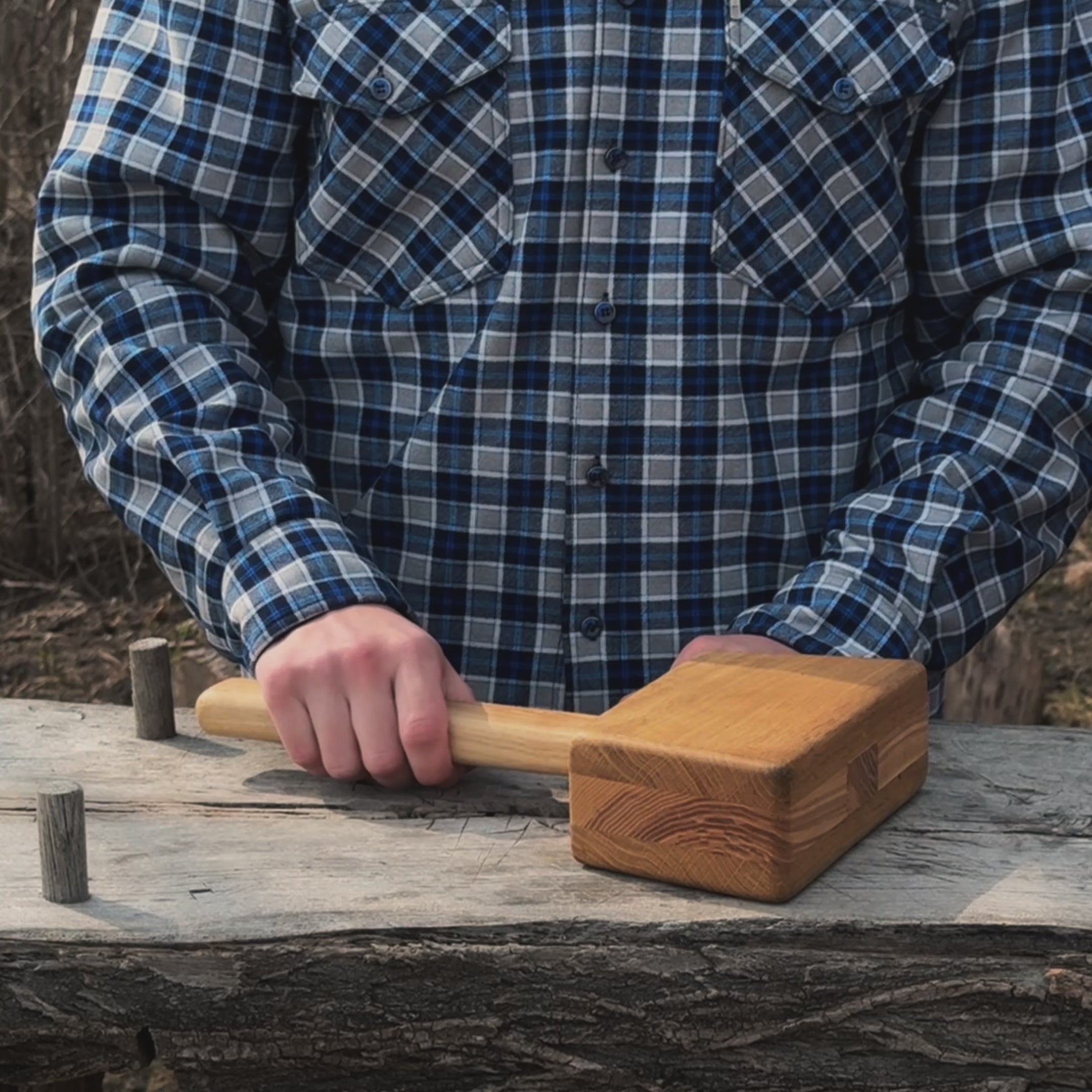 Quiet 35 oz Wooden Mallet (Mallet Tool)