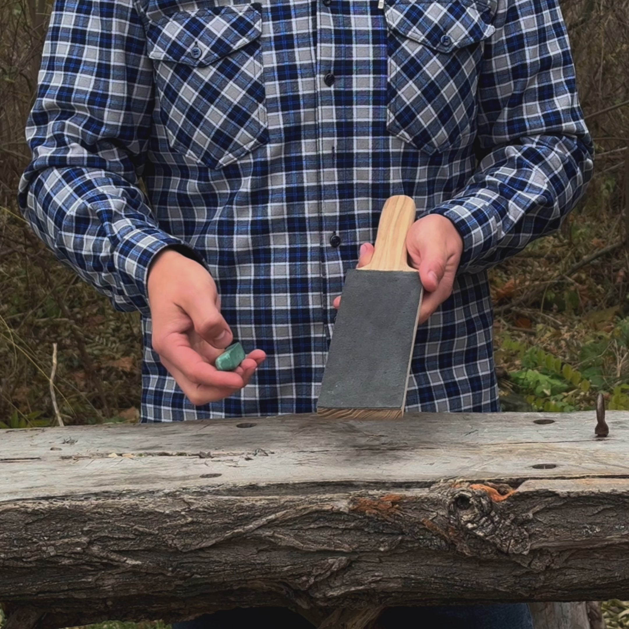 Einseitiger Lederriemen zum Messerschärfen und Polieren