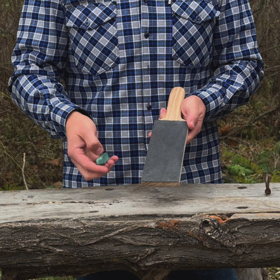 Einseitiger Lederriemen zum Messerschärfen und Polieren