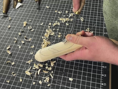 Odin-Figur – 13 cm (5,1 Zoll) Handgeschnitzte Holzstatue des nordischen Gottes