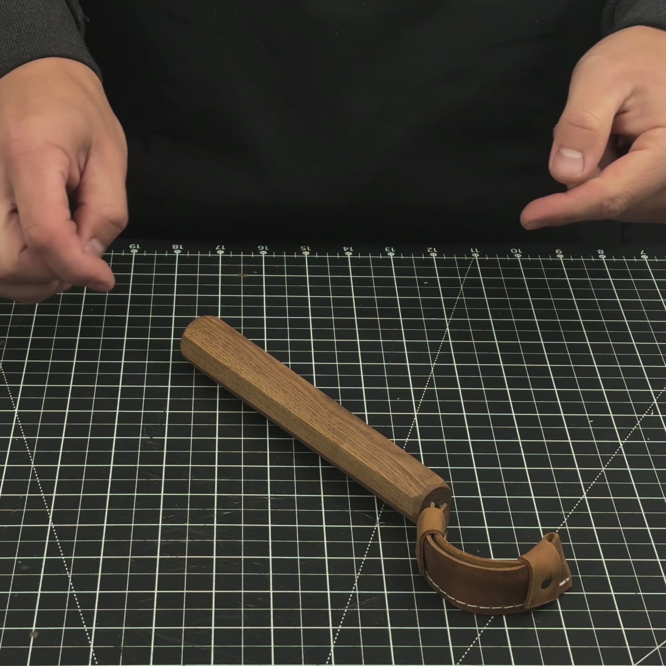 Couteau à crochet pour sculpter les cuillères – Courbe à grand rayon 5,5 cm (2,17 pouces)