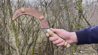 Hand-Forged Sickle, ⌀17.5 cm (6.9 inches)