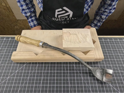 Gouge courbée en forme de cuillère, 50 - 70 mm (2 - 2,8 pouces)