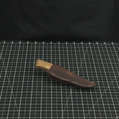 Detail Wood Carving Knife with Leather Sheath, Blade 5 cm (1.97 inches)