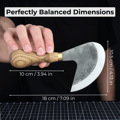 Professional Leather Crafting Half Round Knife, 10.5 cm (4.1 inches) - 6