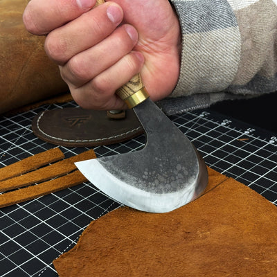 Professional Leather Crafting Half Round Knife, 10.5 cm (4.1 inches) - 5