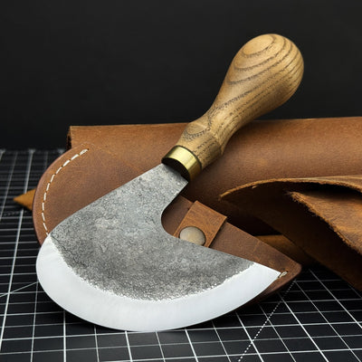Professional Leather Crafting Half Round Knife, 10.5 cm (4.1 inches) - 1