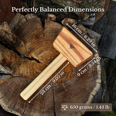 Quiet 23 oz Wooden Mallet (Mallet Tool) - 3
