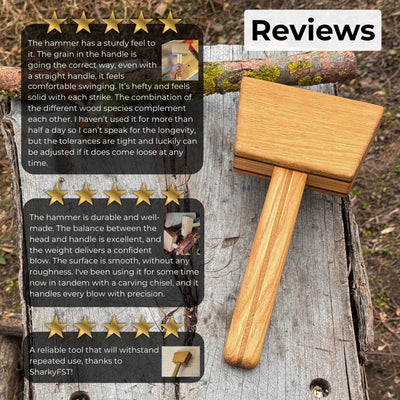 Quiet 23 oz Wooden Mallet (Mallet Tool) - 6