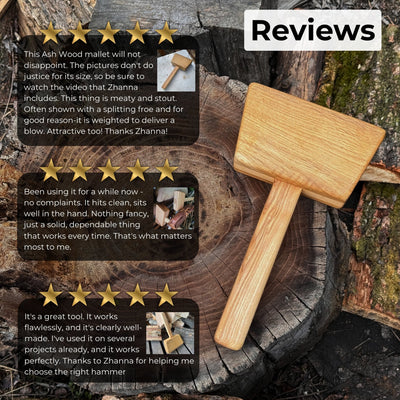 Quiet 35 oz Wooden Mallet (Mallet Tool) - 6
