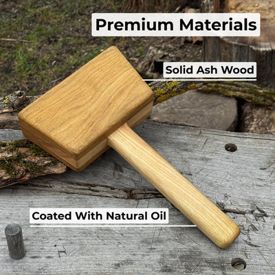 Quiet 35 oz Wooden Mallet (Mallet Tool) - 3