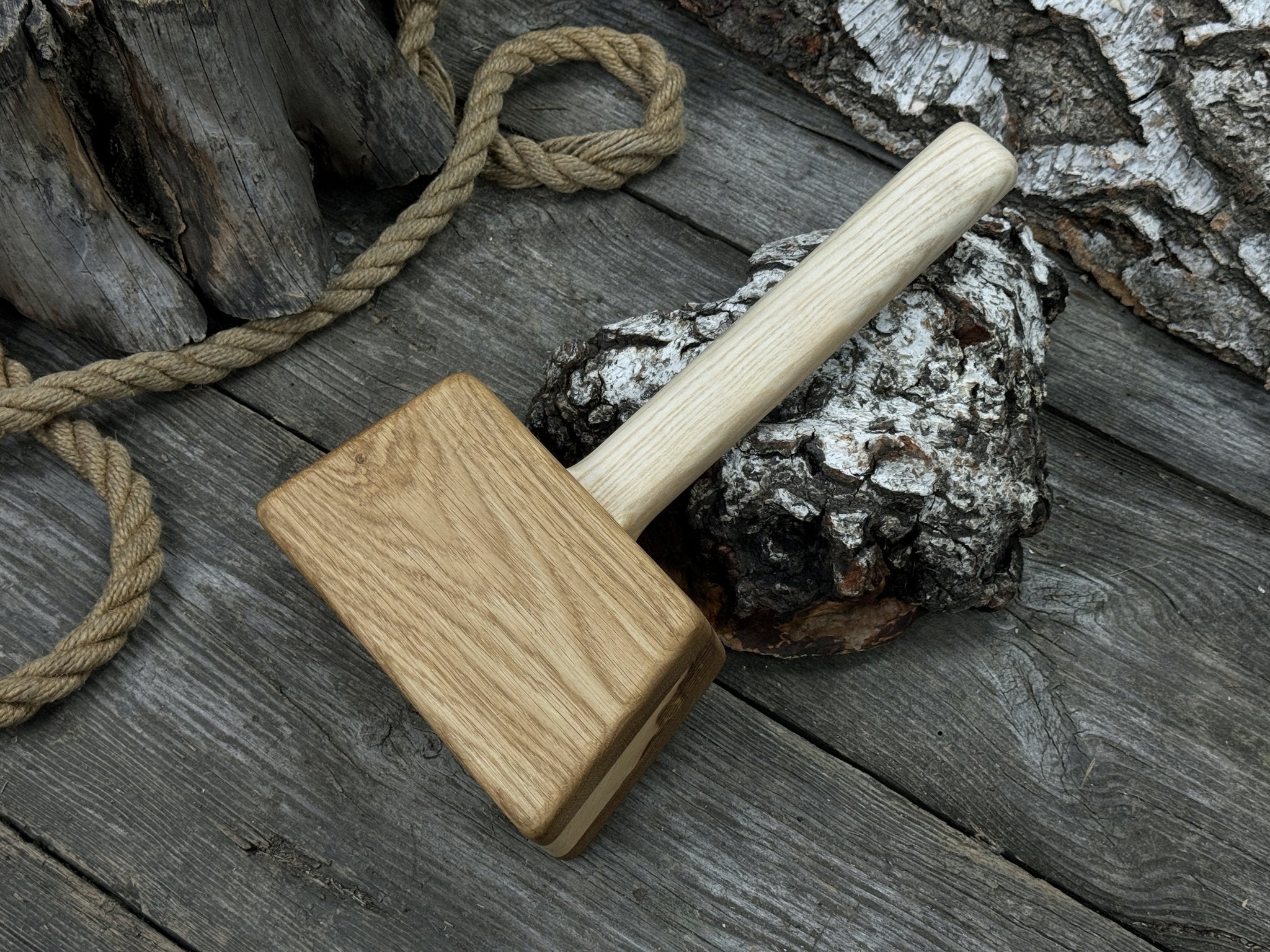 Quiet 35 oz Wooden Mallet (Mallet Tool) - 4