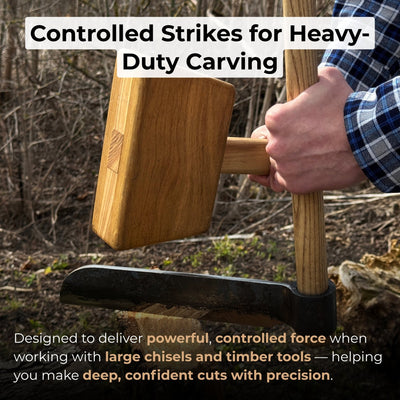 Quiet 35 oz Wooden Mallet (Mallet Tool) - 5