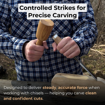 Quiet 7 oz. Wooden Mallet (Mallet Tool) - 6