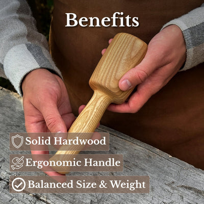Quiet 7 oz. Wooden Mallet (Mallet Tool) - 6