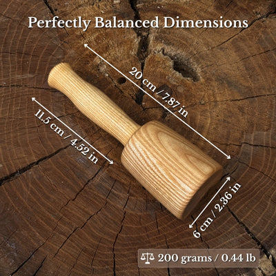 Quiet 7 oz. Wooden Mallet (Mallet Tool) - 3