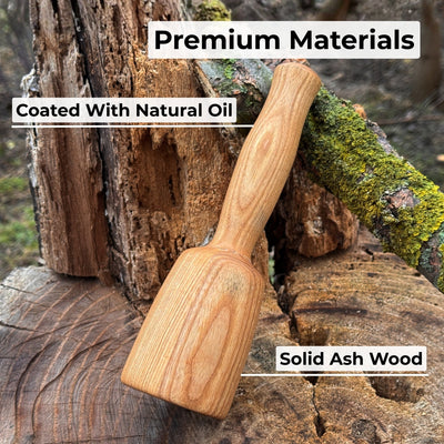 Quiet 7 oz. Wooden Mallet (Mallet Tool) - 4