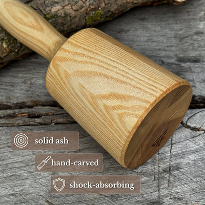 Quiet 9.17 oz. Wooden Mallet (Mallet Tool) - 2