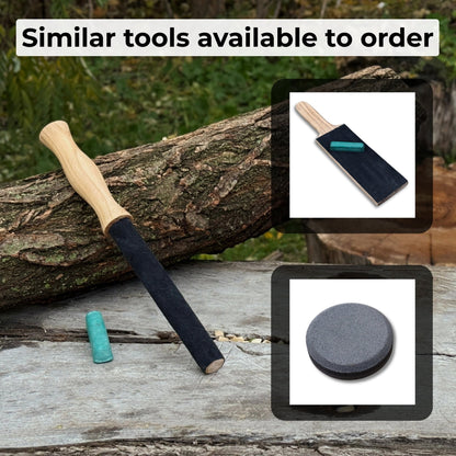 Round Leather Strop For Knife Sharpening - 9