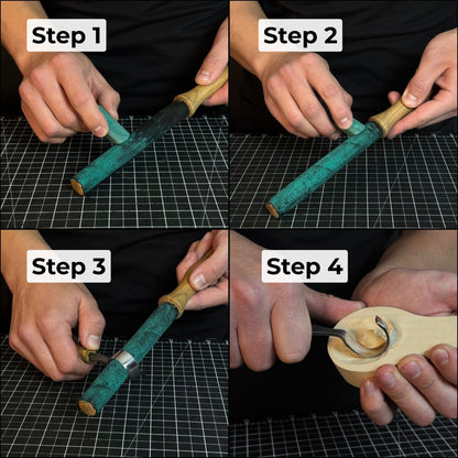 Round Leather Strop For Knife Sharpening - 2