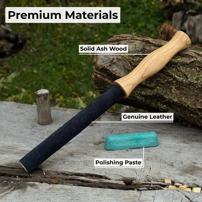 Round Leather Strop For Knife Sharpening - 4