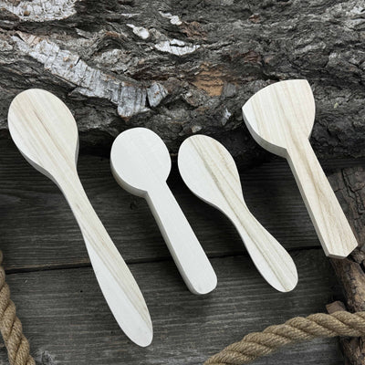 Set of 12 Linden Wood Spoon Carving Blanks - 6