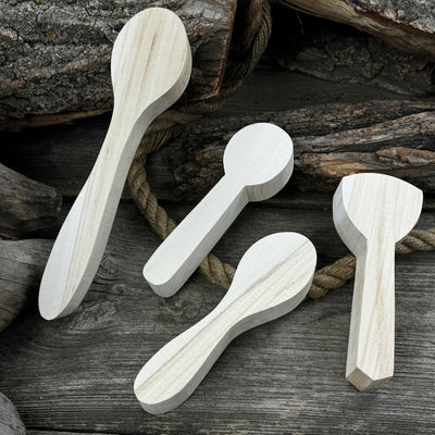 Set of 12 Linden Wood Spoon Carving Blanks - 8