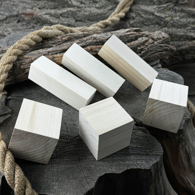 Set of 16 Linden Wood Carving Blanks - 8