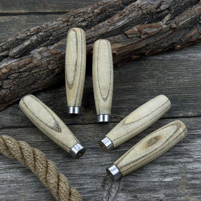 Set of 5 Compact Ash Wood Handles - 4