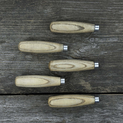 Set of 5 Compact Ash Wood Handles - 1