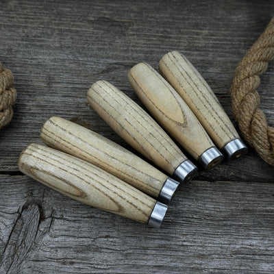 Set of 5 Compact Ash Wood Handles - 6