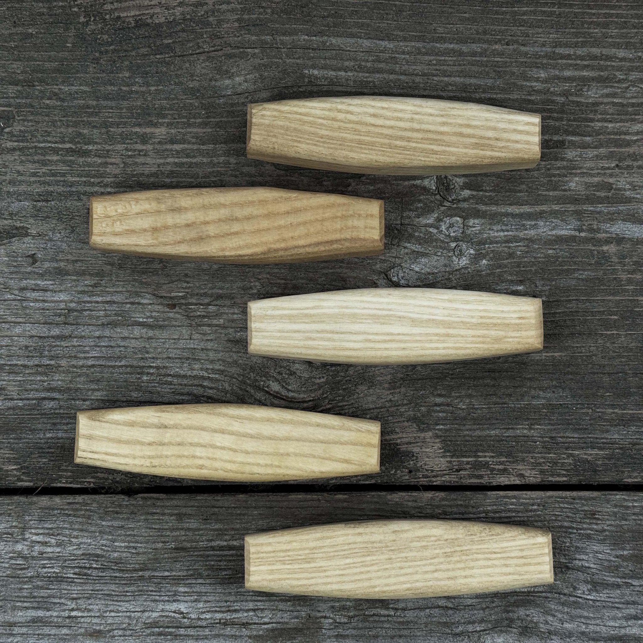 Set of 5 Replacement Wooden Handles for Knives and Drawknives - 1