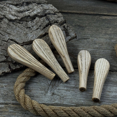 Set of 5 Universal Ash Wood Handles - 2