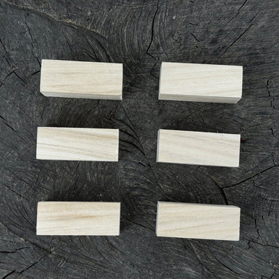 Set of 6 Linden Wood Carving Blanks, 5 × 2 × 2 cm (1.97 × 0.79 × 0.79 in) - 2