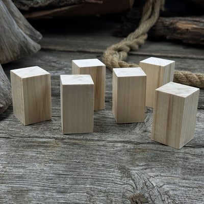 Set of 6 Linden Wood Carving Blanks, 5 × 3 × 3 cm (1.97 × 1.18 × 1.18 in) - 10