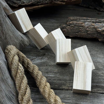 Set of 6 Linden Wood Carving Blanks, 5 × 3 × 3 cm (1.97 × 1.18 × 1.18 in) - 4