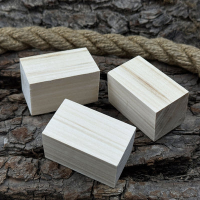 Set of 6 Linden Wood Carving Blanks, 5 × 3 × 3 cm (1.97 × 1.18 × 1.18 in) - 8