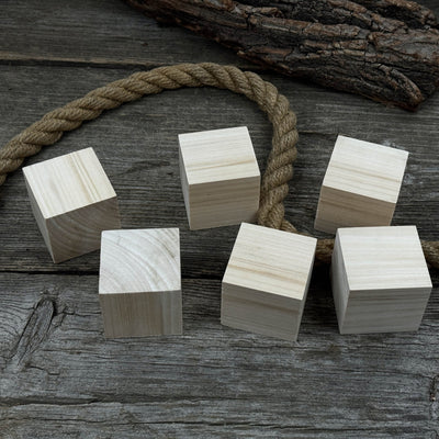 Set of 6 Linden Wood Carving Blanks - 1