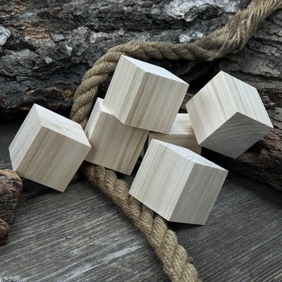 Set of 6 Linden Wood Carving Blanks - 6